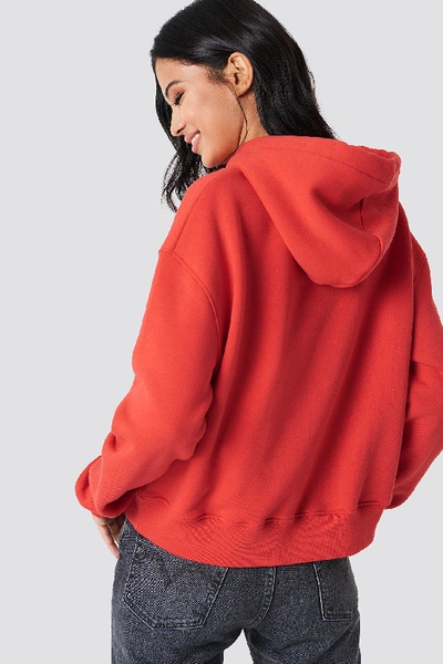 Shop Samsoe & Samsoe Kelsey Hoodie Red In Flame Scarlet