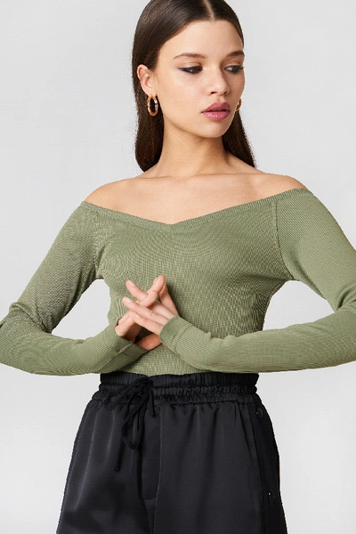 Shop Cheap Monday Vee Top - Green