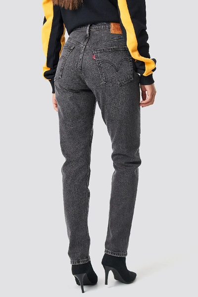 Shop Levi's 501 Skinny Jeans Grey In Coal Black