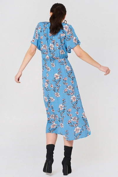 Shop Minkpink Somerset Midi Dress - Blue In Multi