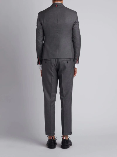 Shop Thom Browne Classic Plain Weave Suit In Super 120s Wool In Grey