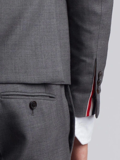 Shop Thom Browne Classic Plain Weave Suit In Super 120s Wool In Grey