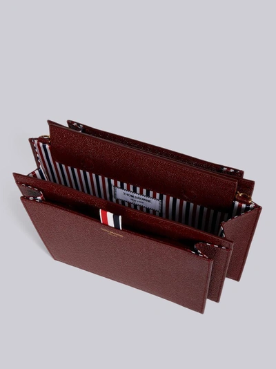 Shop Thom Browne Chain Strap Accordion Bag In Red