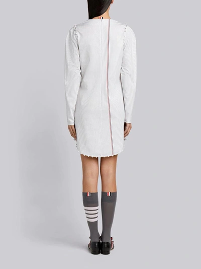 Shop Thom Browne University Stripe Bridal Dress In White