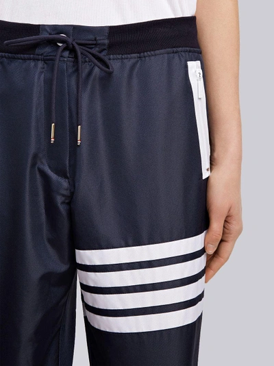Shop Thom Browne Lightweight Ripstop Sweatpants In Blue