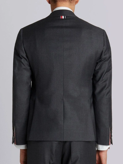 Shop Thom Browne Dark Grey Stock Twill Wool Suit
