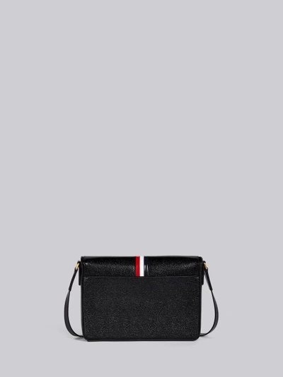 Shop Thom Browne Rwb Bow Gift-box Bag In Black