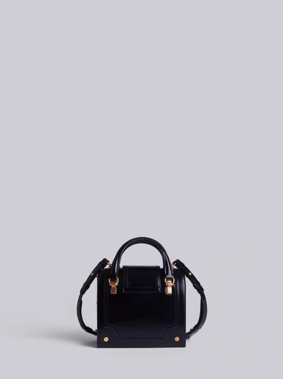 Shop Thom Browne Brogued Mrs. Thom Mini Bag In Black