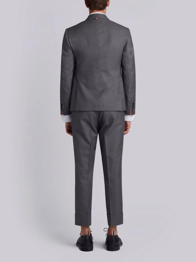 Shop Thom Browne Medium Grey Super 120's Wool Twill Classic Suit And Tie