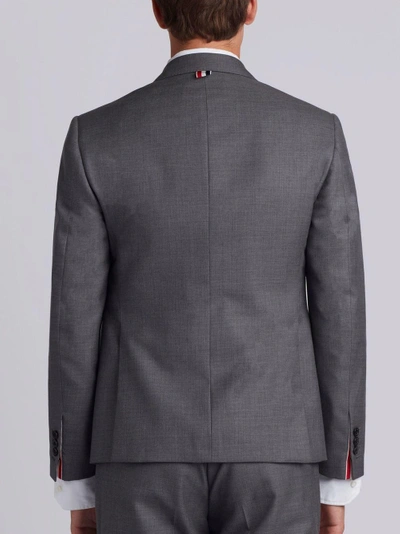 Shop Thom Browne Medium Grey Super 120's Wool Twill Classic Suit And Tie