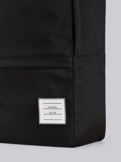 Shop Thom Browne Unstructured Backpack In Nylon Plain Weave In Black