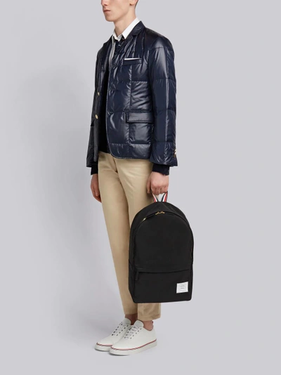 Shop Thom Browne Unstructured Backpack In Nylon Plain Weave In Black