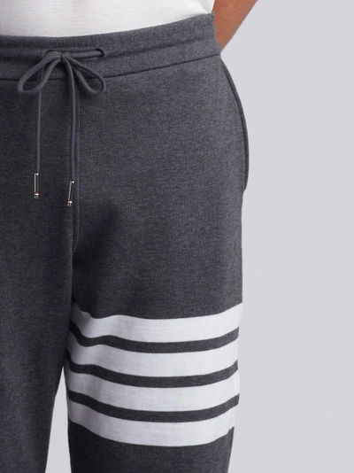 Thom Browne Engineered 4 Bar Jersey Sweatpant In Gray