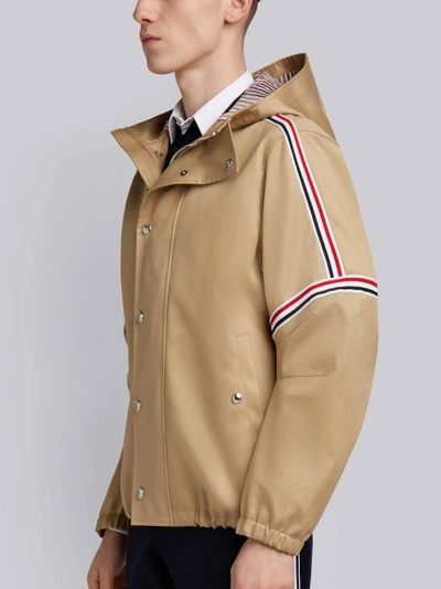 Shop Thom Browne Oversized Mackintosh Jacket In Neutrals