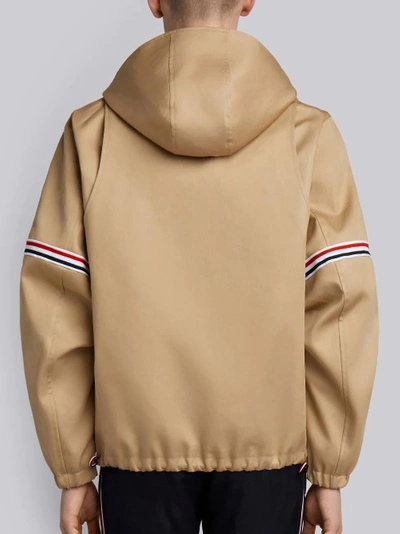 Shop Thom Browne Oversized Mackintosh Jacket In Neutrals