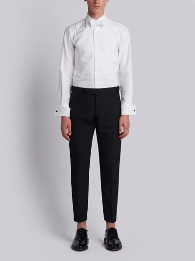 Shop Thom Browne Rwb Stripe Low-rise Tailored Trousers In Black