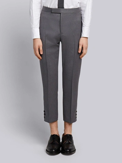 Shop Thom Browne Cavalry Twill Pintuck Slim Fit Trouser In Grey