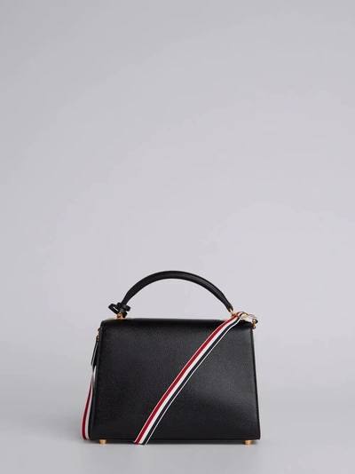 Shop Thom Browne Mrs. Thom Jr. Unstructured Lucido Bag In Black