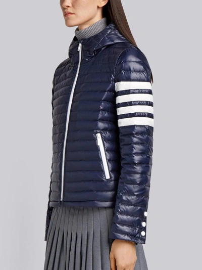 Shop Thom Browne Down-filled Nylon Tech Jacket In Blue