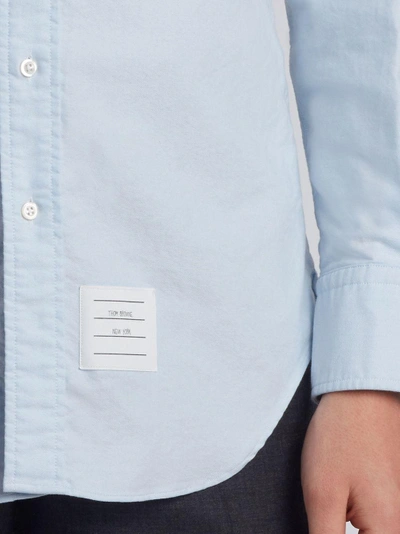 Shop Thom Browne Classic Oxford Button-down Shirt In Blue