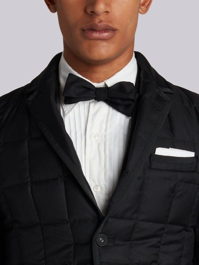 Shop Thom Browne Quilted Down Super 130s Sport Coat In Black