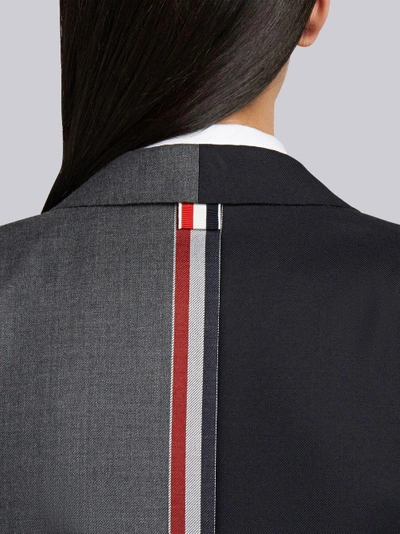 Shop Thom Browne Fun Mix Wool Sport Coat In Grey