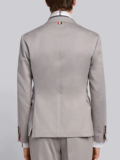 Shop Thom Browne Unconstructed Cotton Sport Coat In Grey