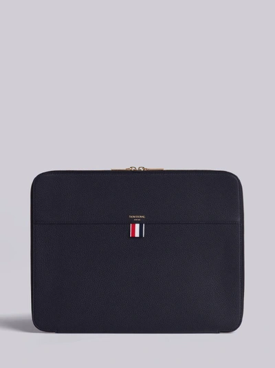 Shop Thom Browne Soft Document Wallet In Black