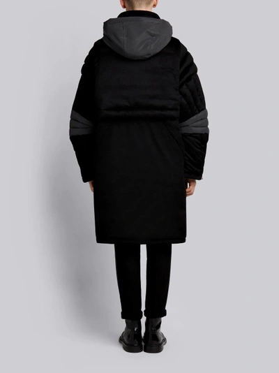 Shop Thom Browne Articulated Down-filled Cashmere Parka In Black