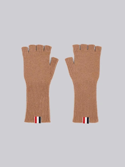 Shop Thom Browne Fingerless Cashmere Gloves