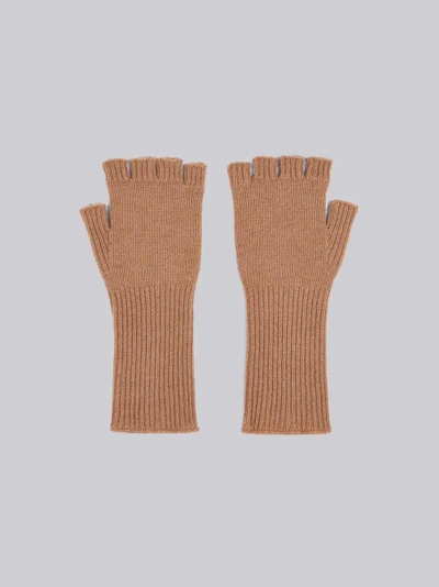 Shop Thom Browne Fingerless Cashmere Gloves