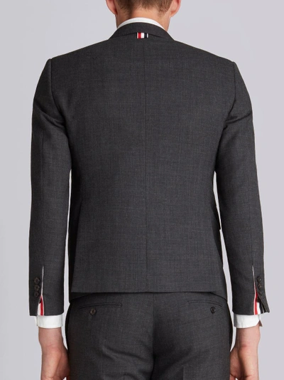 Shop Thom Browne Dark Grey 2-ply Fresco High Armhole Suit