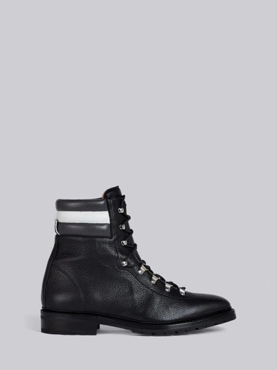 Shop Thom Browne Ski Boot In Deerskin In Black