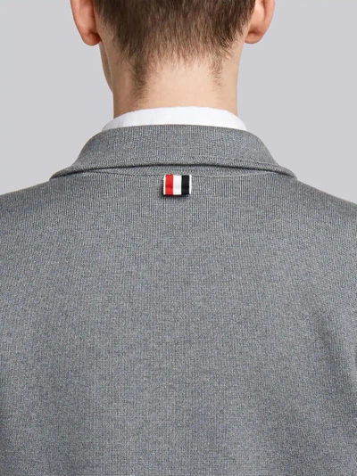 Shop Thom Browne 4-bar Merino Sport Coat In Grey