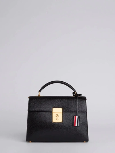 Shop Thom Browne Mrs. Thom Unstructured Lucido Bag In Black