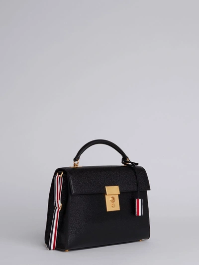 Shop Thom Browne Mrs. Thom Unstructured Lucido Bag In Black