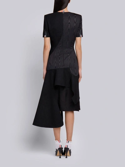 Shop Thom Browne Crepe Pencil Dress In Black