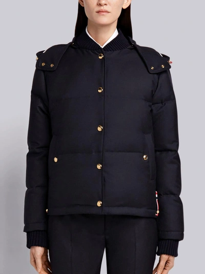 Shop Thom Browne Down-filled Bomber Jacket In Blue