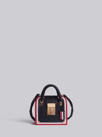 Shop Thom Browne Cricket Stripe Mrs. Thom Mini Bag In Black