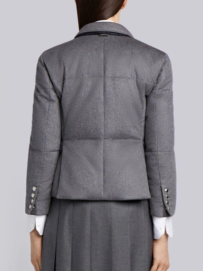 Shop Thom Browne Down-filled Cashmere Sport Coat In Grey