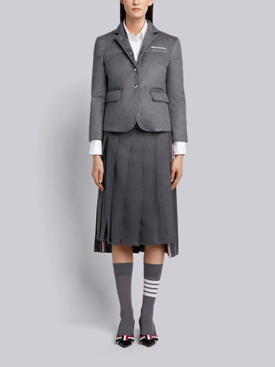 Shop Thom Browne Down-filled Cashmere Sport Coat In Grey