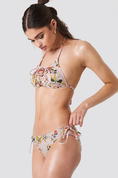 Shop Missya Amora Tai Cord Bikini Multicolor In Flower Print