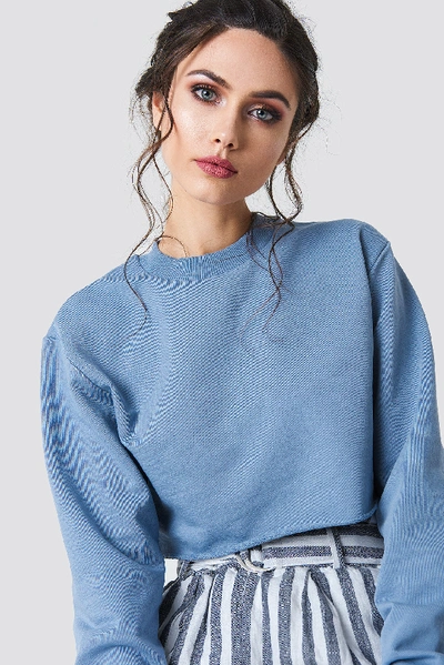 Shop Na-kd Rad Sweater - Blue In Stone Blue