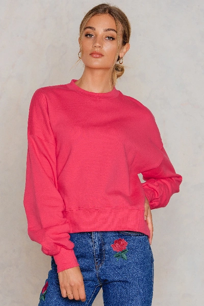 Shop Moves Malhild Sweatshirt - Pink, Red In Pink,red