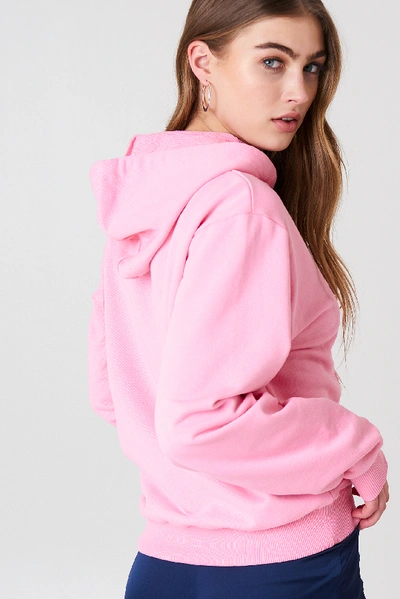 Shop Na-kd Logo Hoodie Pink