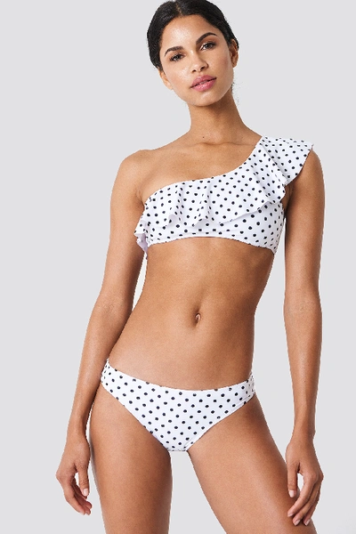 Shop Hot Anatomy Dotted Bikini Panty - White In White/black