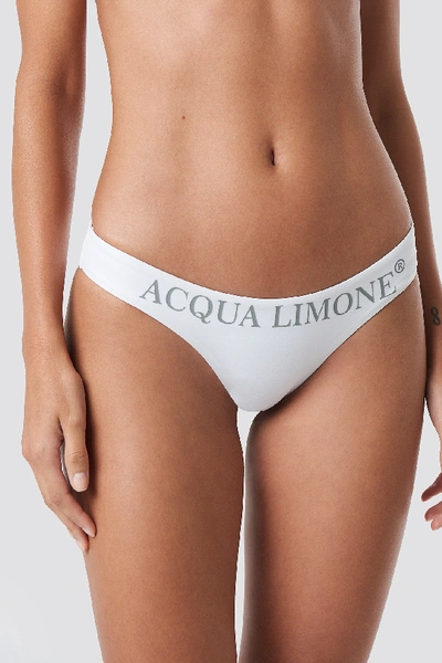 Shop Acqua Limone Monaco Bikini Panties - White