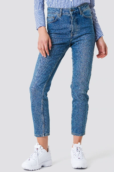 Rut & Circle Louisa High Waist Jeans Blue In Blue Wash | ModeSens