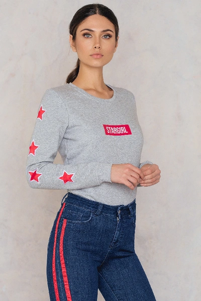 Shop Colourful Rebel Stargirl Sweat - Grey