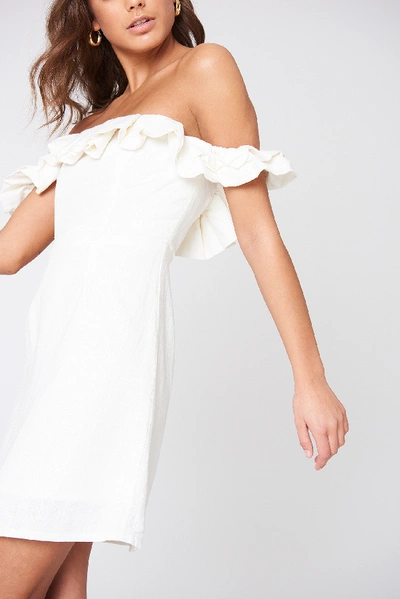 Shop Lioness Rendevous Frill Dress - White